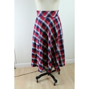 Eshakti plaid circle skirt